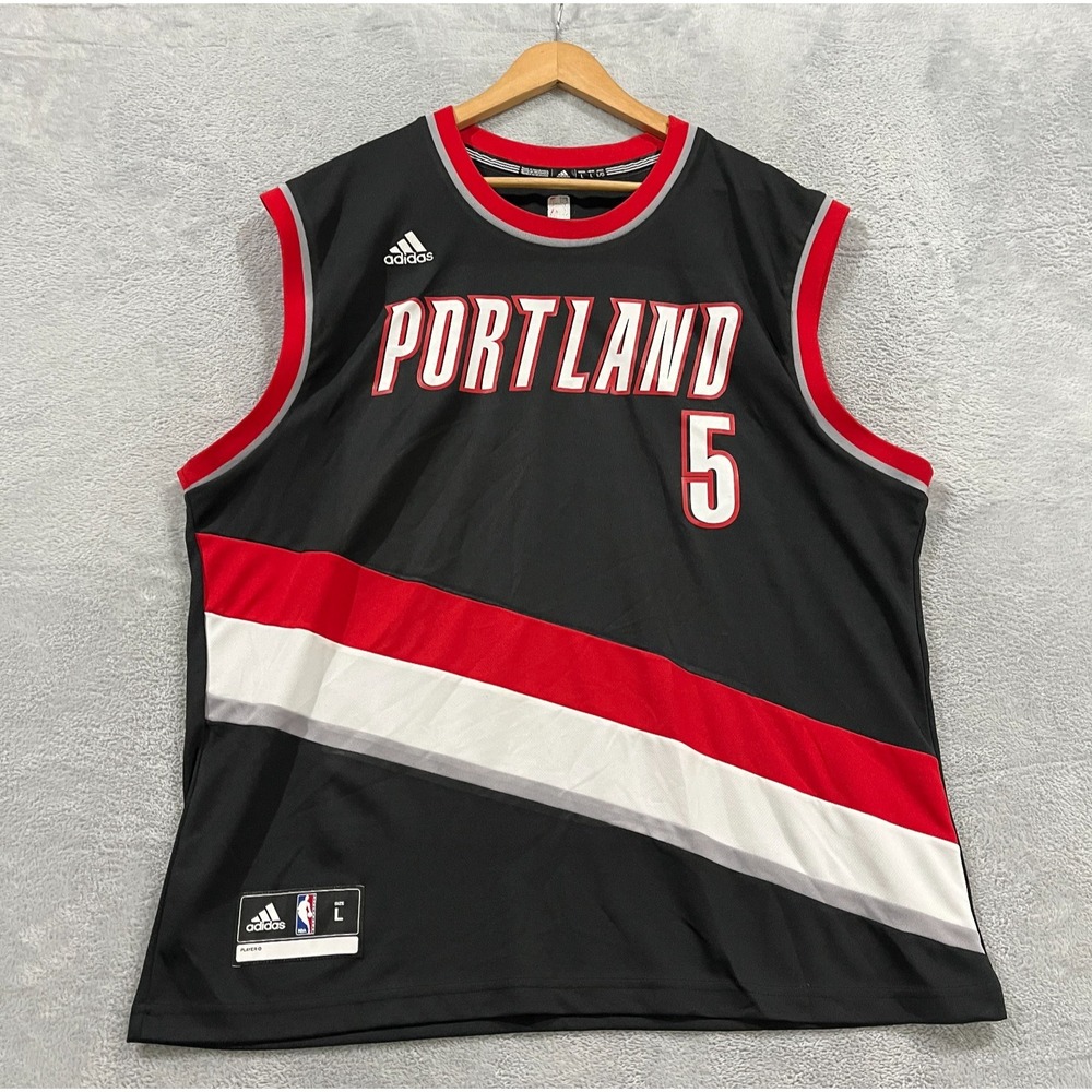Portland Trailblazers Jersey Mens Large Large Connaughton #5 NBA Adidas